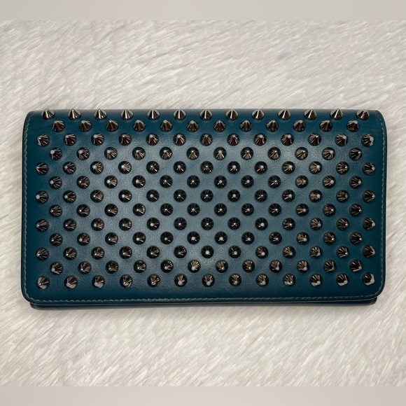 Christian Louboutin Handbags - EUC Authentic Christian Louboutin Macaron Studded Wallet